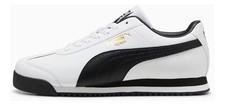 PUMA Men's Roma, 24-Standard White Black Team Gold, 10.5