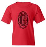 Soccer Star Player Jersey Style Milan #11 Pulisic Youth Unisex T-Shirt (Red, Youth X-Large)