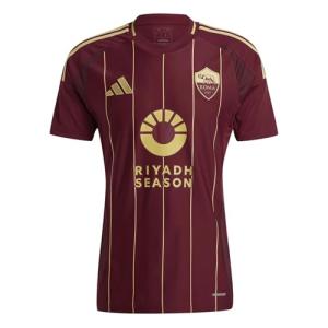 adidas AS Roma Men’s Stadium Home Jersey 2024/25 (US, Alpha, XX-Large, Regular, Regular, Team Coll Burgundy 2)