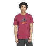 adidas Men's AS Roma Seasonal Graphic T-Shirt, Legacy Burgundy/Black, Small
