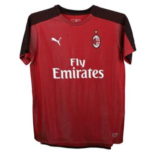 PUMA Youth A.C. Milan Licensed Stadium Jersey 2017-2018, Medium, Chili Pepper/PUMA Black