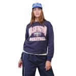 Ultra Game WNBA Official Womens Super Soft Oversized Crew Sweatshirt, Washington Mystics, Team Color, XX-Large