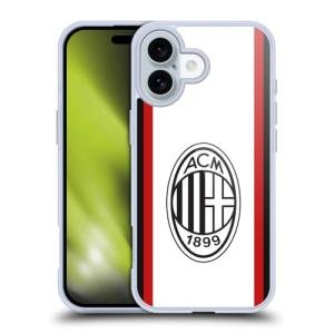 Head Case Designs Officially Licensed AC Milan Away 2024/25 Crest Kit Soft Gel Case Compatible with Apple iPhone 16