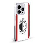 Head Case Designs Officially Licensed AC Milan Away 2024/25 Crest Kit Soft Gel Case Compatible with Apple iPhone 16