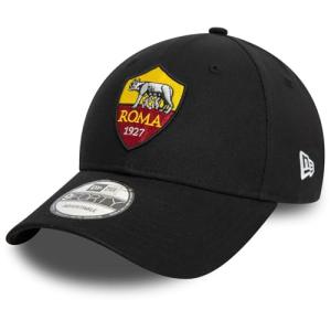 AS Roma - New Era 9FORTY Club Crest Adjustable Hat Dark red, Dark Red, One Size