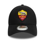 AS Roma - New Era 9FORTY Club Crest Adjustable Hat Dark red, Dark Red, One Size