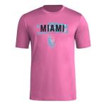 adidas Men's Inter Miami CF MLS Short Sleeve T-Shirt, Pink Miami, Large