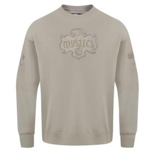 Pro Standard MENS WNBA WASHINGTON MYSTICS NEUTRAL CREWNECK SWEATSHIRT TAUPE M