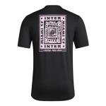 adidas Mens Inter Miami CF Pre-Game Short Sleeve Soccer T-Shirt,Black/Club Inter De Futbol Miami,Medium