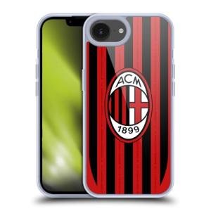 Head Case Designs Officially Licensed AC Milan Home 2024/25 Crest Kit Gel Case [Military Grade Protection] Compatible with Apple iPhone 16e and Compatible with MagSafe