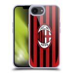 Head Case Designs Officially Licensed AC Milan Home 2024/25 Crest Kit Gel Case [Military Grade Protection] Compatible with Apple iPhone 16e and Compatible with MagSafe