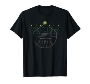 WNBA Official Seattle Storm Black In Black T-Shirt