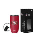 Simple Modern Officially Licensed NFL San Francisco 49ers 16oz Travel Coffee Tumbler with Flip Lid | Stainless Steel Cup | Football Gifts for Men, Women | Voyager Collection | San Francisco 49ers