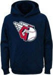Outerstuff MLB Youth 8-20 Polyester Performance Primary Logo Pullover Sweatshirt Hoodie & T-Shirt 2 Pack Set (14-16, Cleveland Guardians)