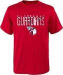 Outerstuff MLB Youth 8-20 Polyester Performance Primary Logo Pullover Sweatshirt Hoodie & T-Shirt 2 Pack Set (14-16, Cleveland Guardians)