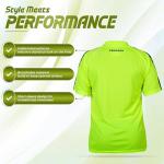 Vizari Men's Inter GK Short Sleeve Soccer Goalkeeping Jersey (AM, Yellow)