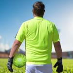 Vizari Men's Inter GK Short Sleeve Soccer Goalkeeping Jersey (AM, Yellow)