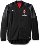 PUMA Mens A.C. Milan Licensed Stadium Jacket Small, PUMA Black/Tango Red