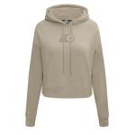 Pro Standard Womens WNBA Toronto Tempo Neutral Cropped Pullover Hoodie Taupe 2Xl