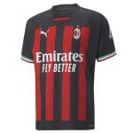 PUMA AC Milan 2022-23 Men's Home Authentic Soccer Jersey (US, Alpha, X-Large, Regular, Regular, Black/Red)