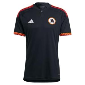 adidas Men's Soccer Roma 23/24 Third Jersey - Inspired by Roman Empire Mosaics, AEROREADY Moisture-Wicking (US, Alpha, Medium, Regular, Regular) Black