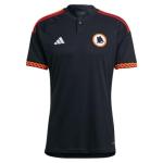 adidas Men's Soccer Roma 23/24 Third Jersey - Inspired by Roman Empire Mosaics, AEROREADY Moisture-Wicking (US, Alpha, Medium, Regular, Regular) Black