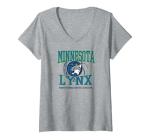 Womens WNBA Minnesota Lynx Home Court Midtown V-Neck T-Shirt