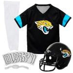 Franklin Sports Jacksonville Jaguars Kids Football Uniform Set - NFL Youth Football Costume for Boys & Girls - Set Includes Helmet, Jersey & Pants - Large
