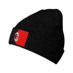 A.C Milan Wool Cap for Men and Women Lined Knit Warm Hats Cool Hat Warm Outdoor Hat Black