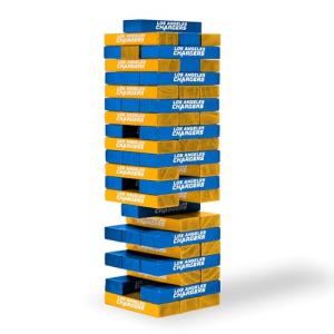 Wild Sports NFL Los Angeles Chargers Table Top Stackers Game, 3" x 1" x .5"