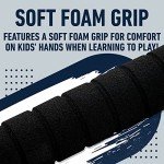 Franklin Sports New York Yankees Foam Bat & Ball Set - 21" Soft Jumbo Team Baseball Bat and Ball Team Logo - MLB Official Licensed Product, Blue