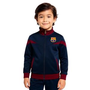 Icon Sports Officially Licensed FC Barcelona Soccer Track Jacket - Unisex Kids - FCB39TJ Navy YXL