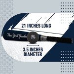 Franklin Sports New York Yankees Foam Bat & Ball Set - 21" Soft Jumbo Team Baseball Bat and Ball Team Logo - MLB Official Licensed Product, Blue