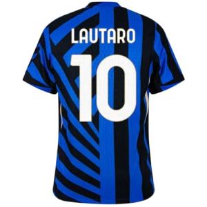 Lautaro Martinez #10 Inter 24/25 Home Soccer Jersey for Men Fan Version (US, Alpha, XX-Large, Regular, Regular, Home)