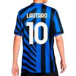 Lautaro Martinez #10 Inter 24/25 Home Soccer Jersey for Men Fan Version (US, Alpha, XX-Large, Regular, Regular, Home)