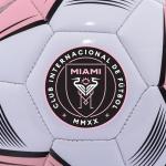 Franklin Sports MLS Miami FC Soccer Ball - Official Size 5 Soccer Ball - Soft Abrasion Resistant Cover - Official Size and Weight Soccer Ball - Air Pump Included, Team Specific