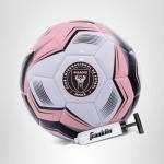 Franklin Sports MLS Miami FC Soccer Ball - Official Size 5 Soccer Ball - Soft Abrasion Resistant Cover - Official Size and Weight Soccer Ball - Air Pump Included, Team Specific