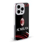 Head Case Designs Officially Licensed AC Milan Curved Crest Patterns Hard Back Case Compatible with Apple iPhone X/iPhone Xs