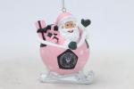 FOCO - MLS 4" Soccer Ball Sleigh Resin Xmas Christmas Holiday Tree Hanging Ornament - Inter Miami CF