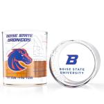 Boise State University Whiskey Glass Set (2 Low Ball Glasses) - Contains Full Color Boise State Broncos Logo & Campus Map - Gift Idea for Boise State University College Grads & Alumni - Glassware