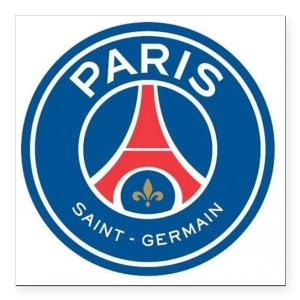 CafePress Paris Saint Germain Square Car Magnet 3 X 3 Square Car Magnet, Magnetic Bumper Display