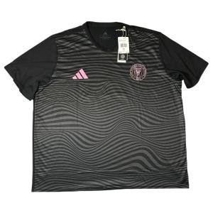 adidas Lionel Messi Inter Miami CF #10 Men's Player Name & Number Performance Shirt (Black, XX-Large)