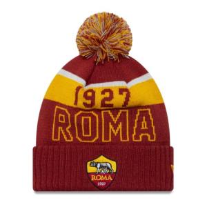 New Era AS Roma Sport Pom Beanie Red