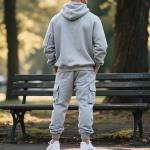 Fleece Lined Men Tracksuit Set 2 Piece Sets - Tactical Hoodies Quarter Zip Pullover & Cargo Joggers Athletic Sweatsuits Thermal Clothes Gym Outfits Winter Fall Fashion 01# Gray 3X-Large