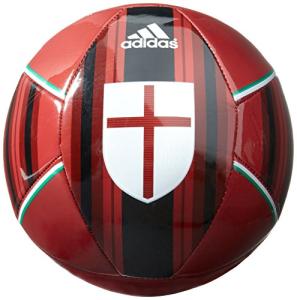 adidas Performance AC Milan Soccer Ball, Victory Red/Black/White, Size 5