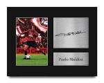 HWC Trading Paolo Maldini AC Milan Gifts Printed Signed Autograph Picture for Fans and Supporters - US Letter Size