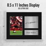HWC Trading Paolo Maldini AC Milan Gifts Printed Signed Autograph Picture for Fans and Supporters - US Letter Size