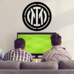 PLTZCRAFT Football Metal Wall Decor, Football Team Logo Sign, Soccer-Inspired Metal Wall Art, Soccer Sports Lovers Gift for Father, Husband, Boyfriend, Man Cave, Boys Room (Inter Milan)