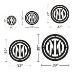 PLTZCRAFT Football Metal Wall Decor, Football Team Logo Sign, Soccer-Inspired Metal Wall Art, Soccer Sports Lovers Gift for Father, Husband, Boyfriend, Man Cave, Boys Room (Inter Milan)