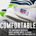 Franklin Sports Seattle Seahawks Youth NFL Football Receiver Gloves - Receiver Gloves for Kids - NFL Team Logos and Silicone Palm - Youth S/XS Pair